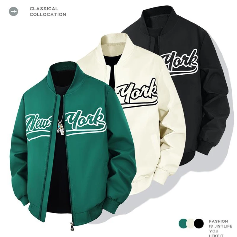 

2025 New Men's Jackets Autumn Baseball Varsity College Pilot Air Force Waterproof Winter Coat for Men Streetwear