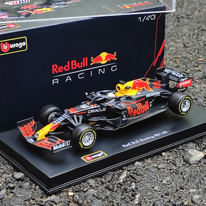 

Bburago 1:43 2021 F1 Formula Red Bull Racing RB15 RB16B 33# Max Verstappen Alloy Racing Car Model Simulation Toys Car Collection