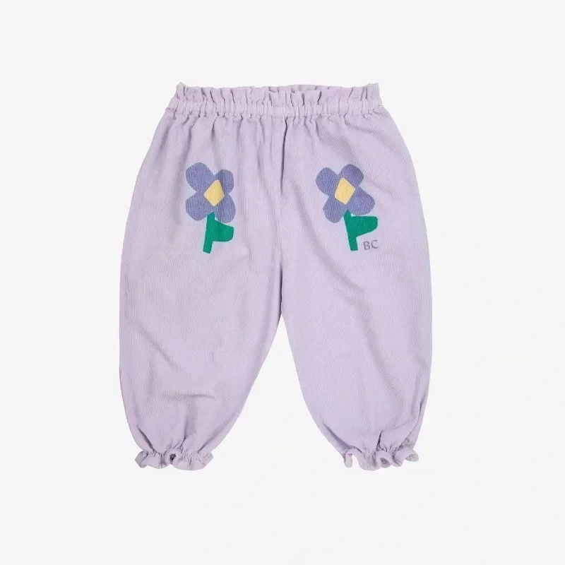 BC Kids Clothes Set 2024 Autumn/Winter New Baby Knitted Cardigan Sweater Boys Girls\' Flowers Sweatshirt and Sweatpants Set