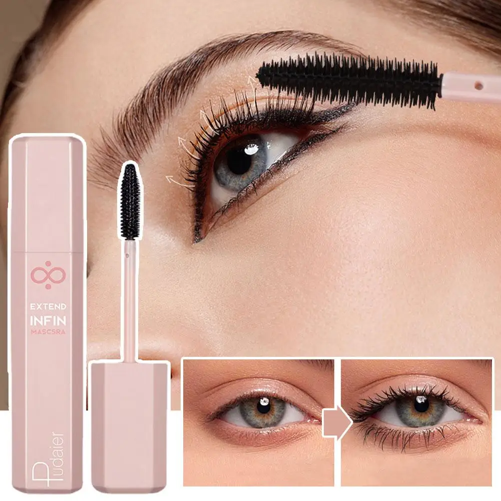 4d Zwarte Mascara Verlenging Zwarte Lash Wimper Extensie Wimpers Borstel Schoonheid Make-Up Langdragende Mascara Voor Wimpers E4b7