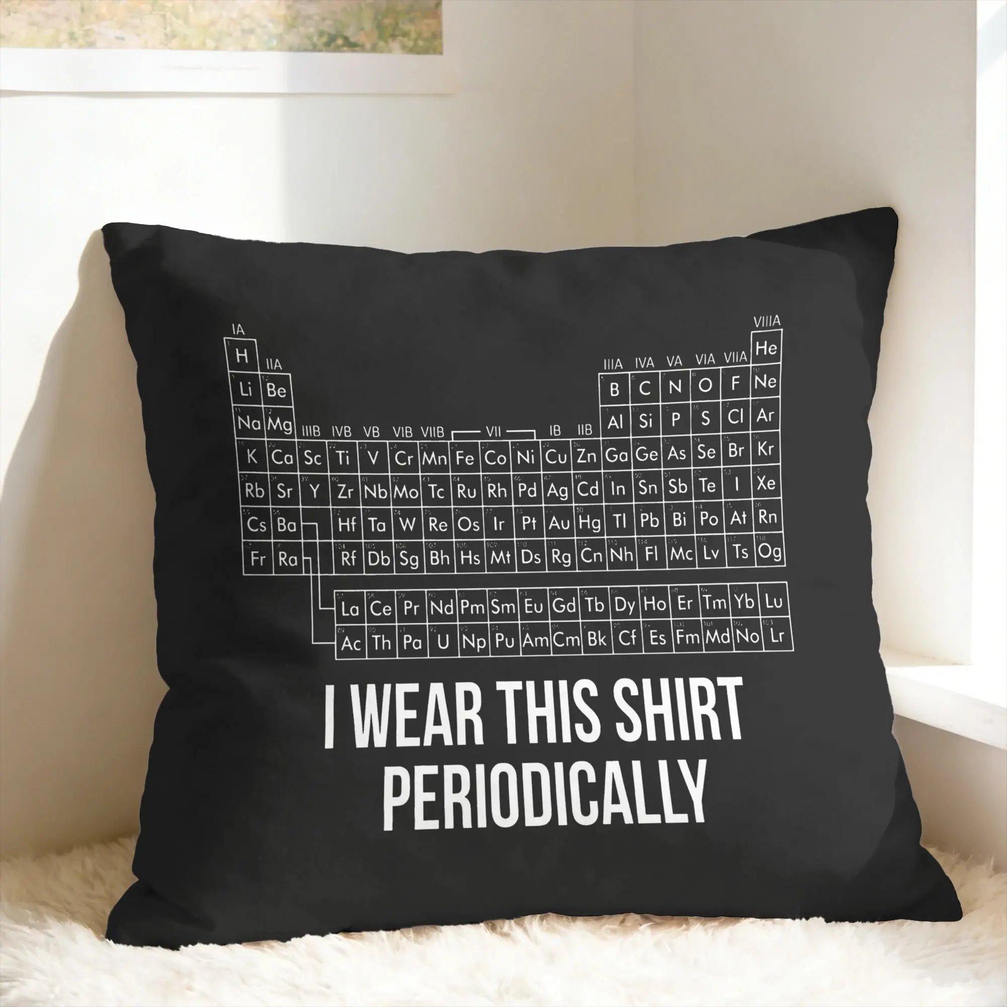 2026 P-Project Hail Mary Dr Grace's Periodic Table Pillow Cover  Vintage Pillow Case For Living Room Bed Cushion Cover Gift