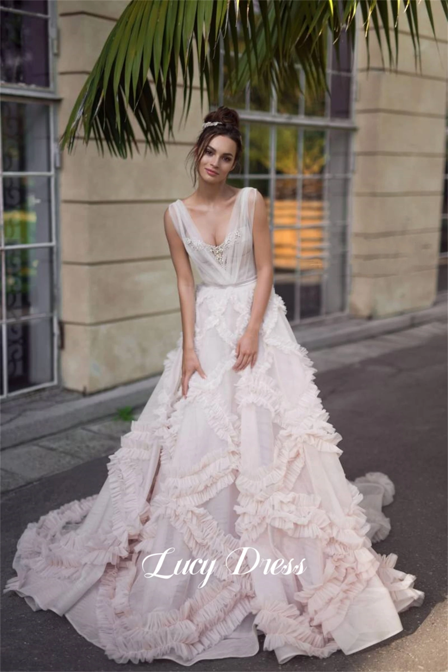 

Lucy Customized Gala Dresses Woman Fluffy Wedding Dress Women's Evening Dress Party Dresses for Special Occasions Elegant Gowns