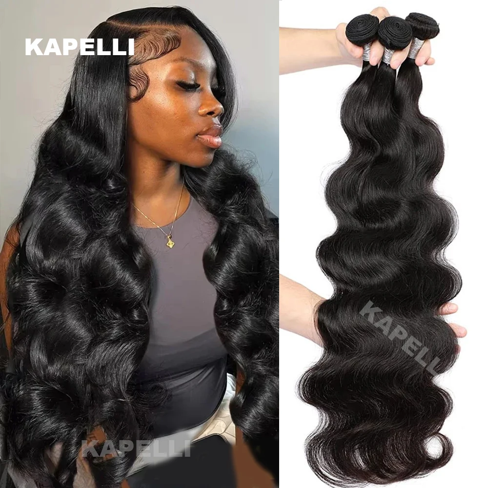 Cheap Wholesale 33 34 Inch Body Wave 3 4 Bundles Brazilian Hair Water Wavy Weave Human Hair Bundles Extensions Tissage For Women