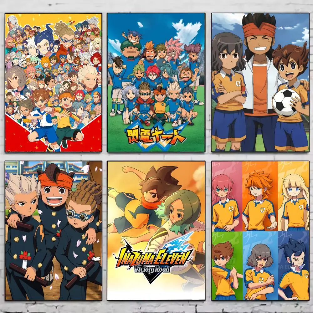 Anime I-Inazuma Eleven Poster HD Waterproof Self-Adhesive Wall Sticker For Room Decor, Premium Print Gift