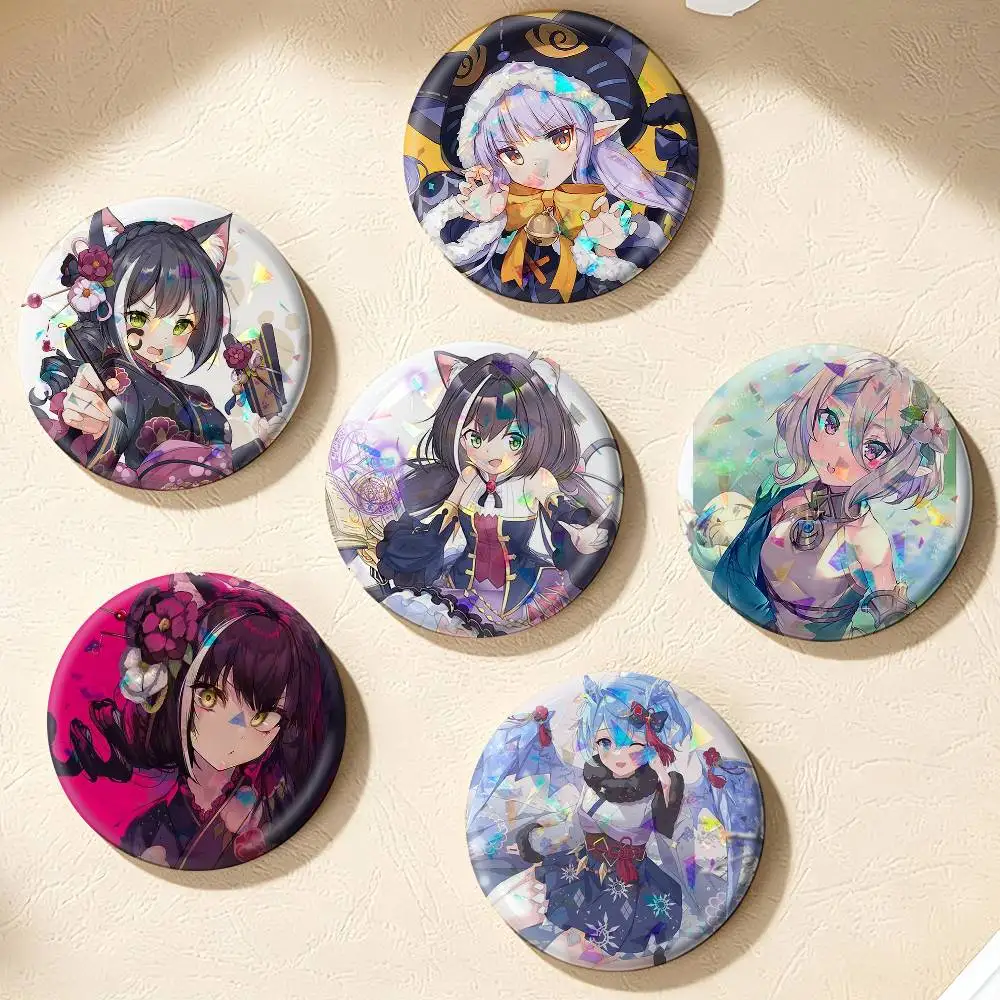 Princess Connect ReDive Game  75mm 44mm 25mm Accessories Toys Badge Brooch Backpack Hat Pins