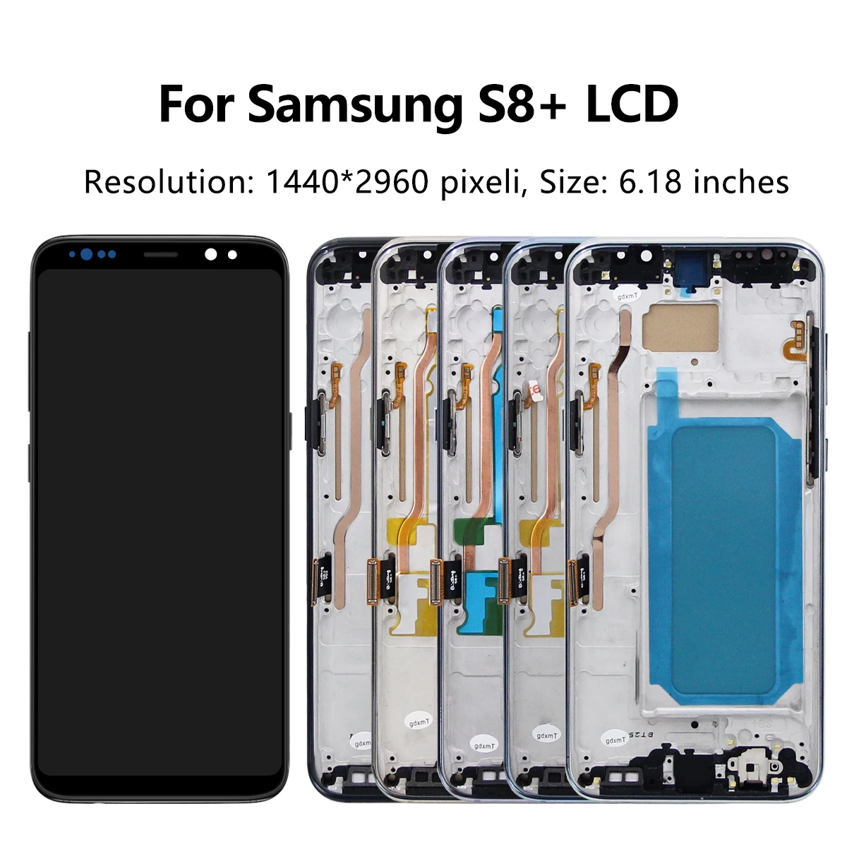 For Samsung S8 Plus Tested For S8+ G955W G955A G955 G955N G955F LCD Display Touch Screen Digitizer Assembly Replacement