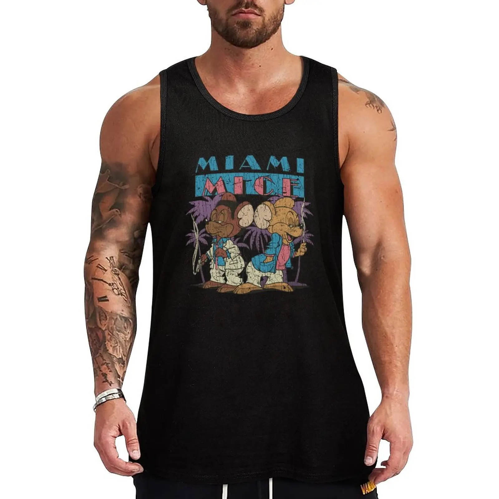 Miami Mice 1984 Tank Top Active Wear Tank Top Quick Dry Athletic Sleeveless