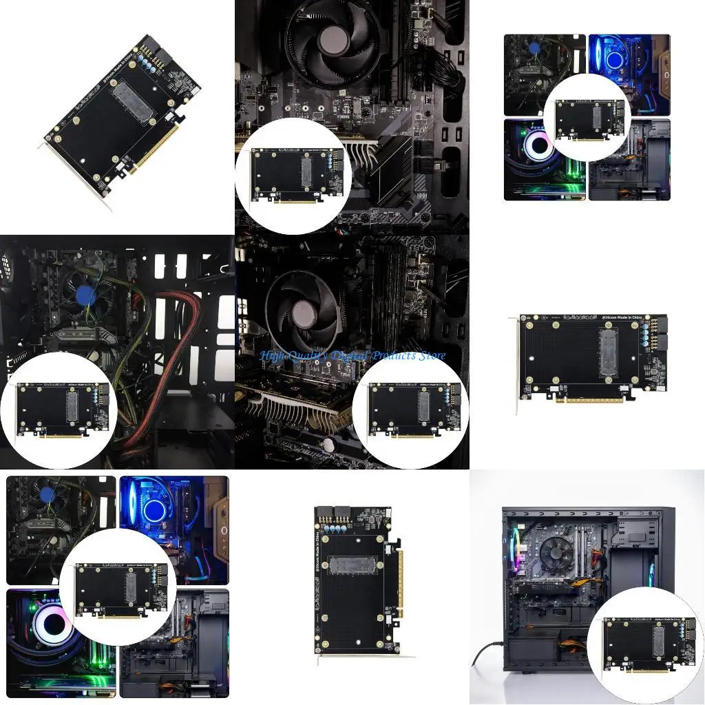 

U2JE Cost Effective SXM2 GPU Interfaces Converters For PCIe X16 Slots Metal Housing Design