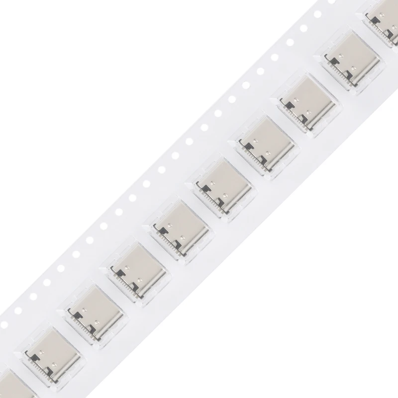 5PCS SMT USB 3.1 Type-C 16pin female connector For Mobile Phone Charging port Charging Socket Tow feet plug