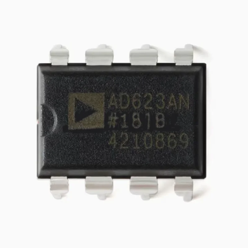 5/PCS LOT Original authentic in-line AD623ANZ DIP-8 single power rail to rail low cost instrument amplifier chip