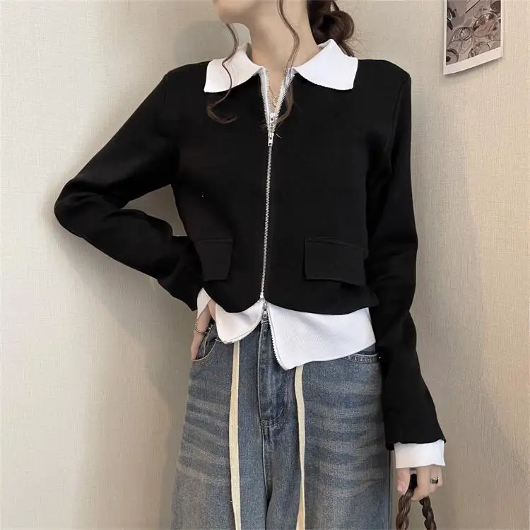 

Long Sleeve Shirts Womens Chiffon Ruffled Button Down Tops Slim Fit Preppy Feminine Retro College Style Lantern Sleeves Elegant