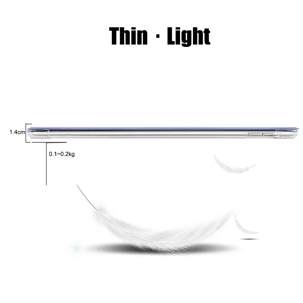 Para Apple iPad Mini 1 2 3 4 5 6 2019 2021 7,9 "8,3" mini6 Funda de cuero ultra delgada con tapa inteligente Funda plegable antipolvo