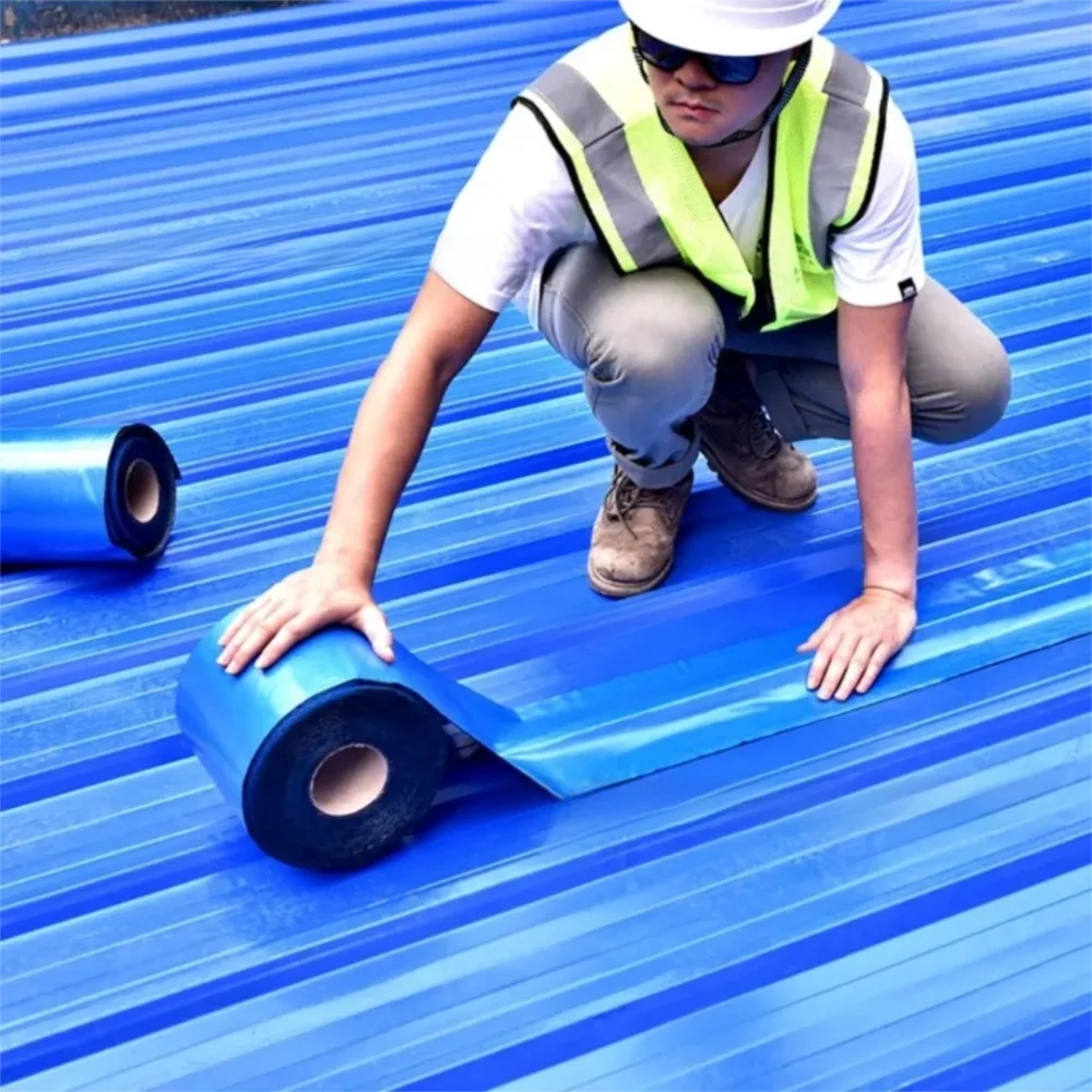 PE Material Roof Sealant Tape Coil Material Leak Repair Leak Proof Tape 5/10/20 Meter Waterproof Membrane Wall Crack Repair