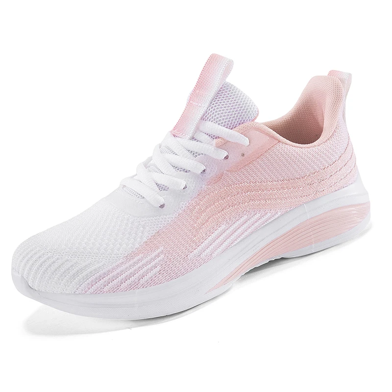 

Spring Women's Sports Shoes, Ultra-Light, Soft-Soled, Shock-Absorbing Running Shoes, Fly-Woven Mesh, Breathable, Casual and Versatile