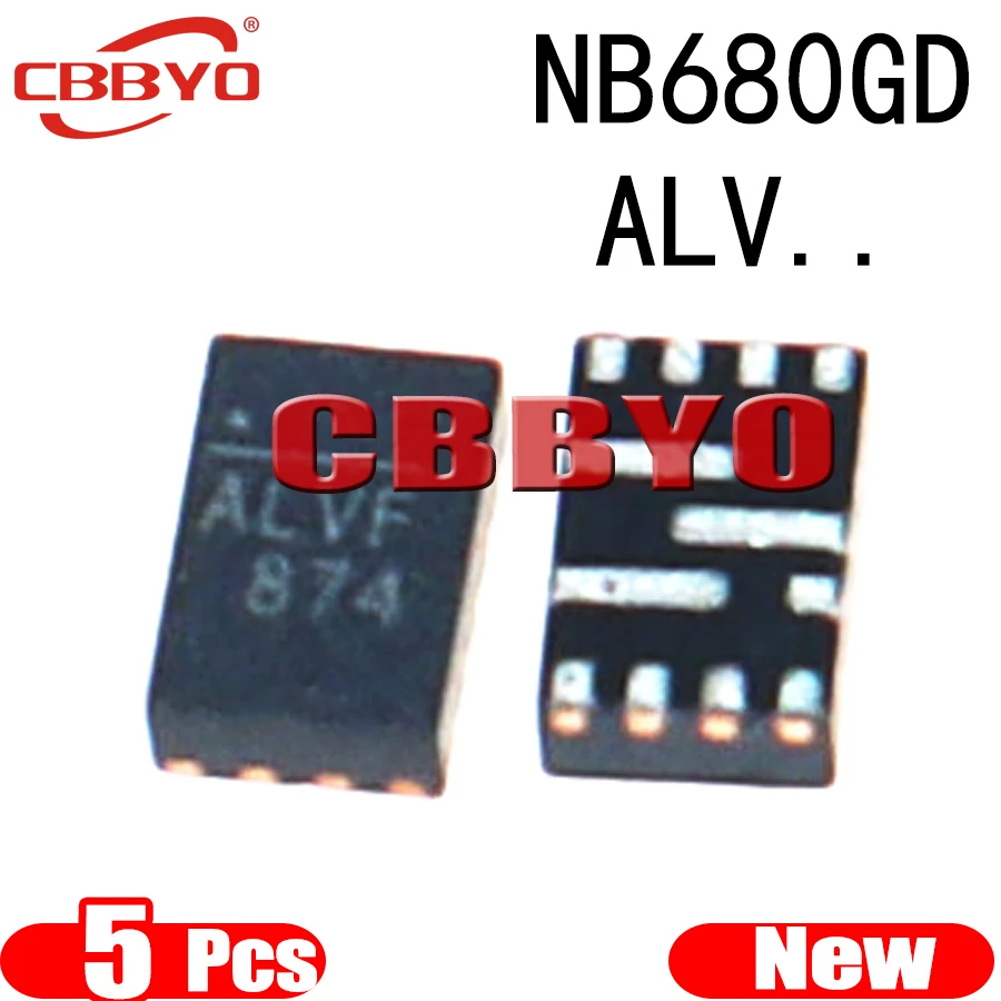 (5piece)100% New NB680 NB680GD NB680GD-Z ALV.. QFN-12 Chipset