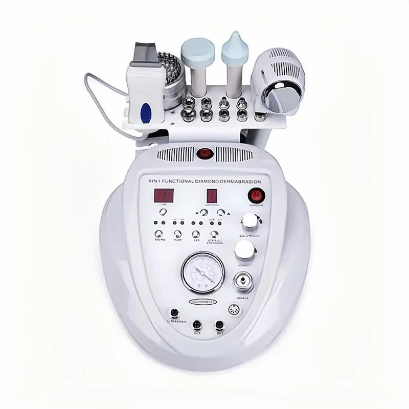 5 In 1 microdermabrasion Machine Galvanic Skin Scrubber Ultrasound Massager For Face Care Beauty Equipment