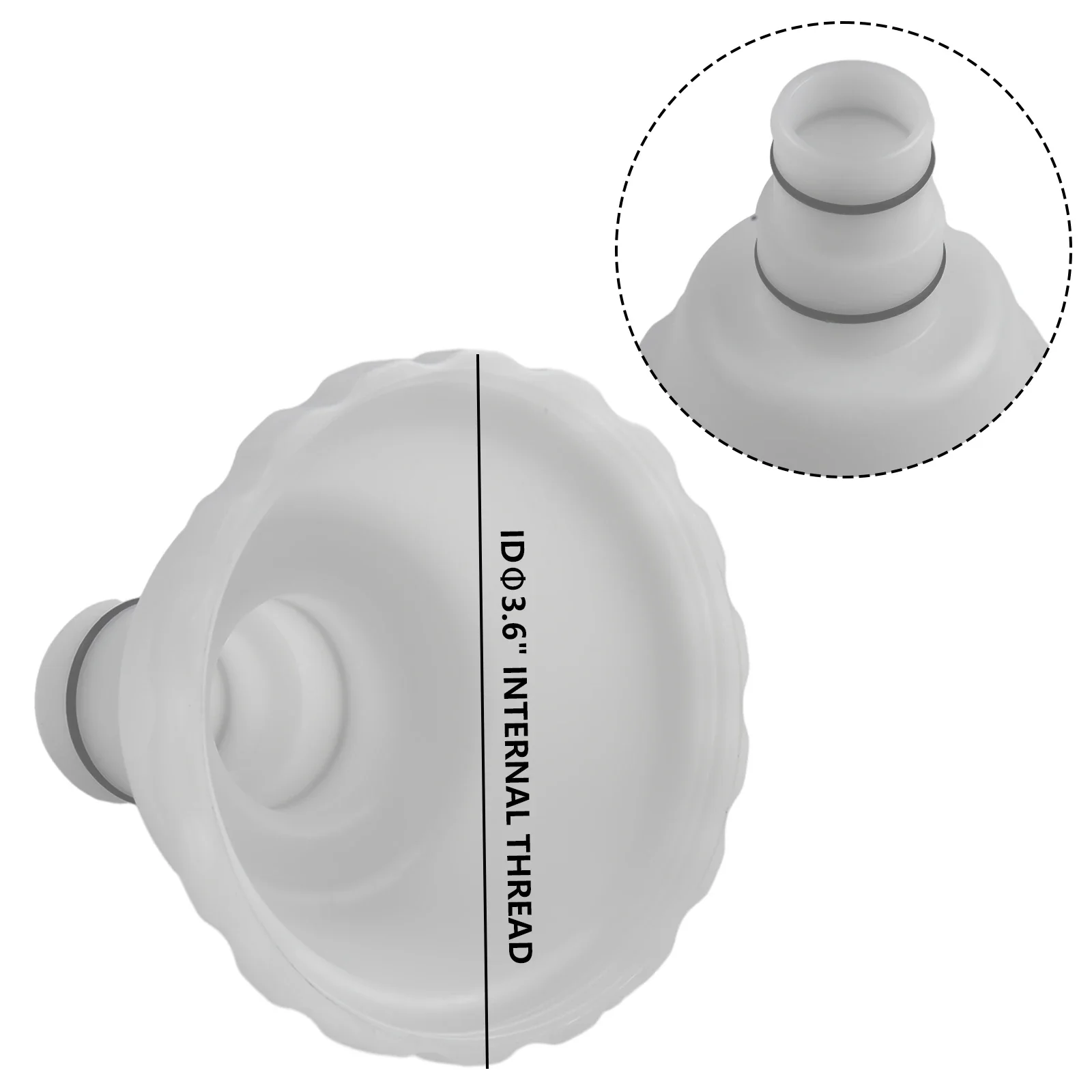 Vacuum Adapter RP For RX Skimmer Attachment For Summer Waves Above Ground Pools With 2 O Rings For Enhanced Connection