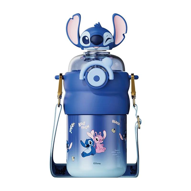 Disney Zootopia Cartoon Anime Thermobecher Hüpfender Strohhalm 3D stereoskopischer Avatar Outdoor Tragbare Edelstahl-Sportflasche