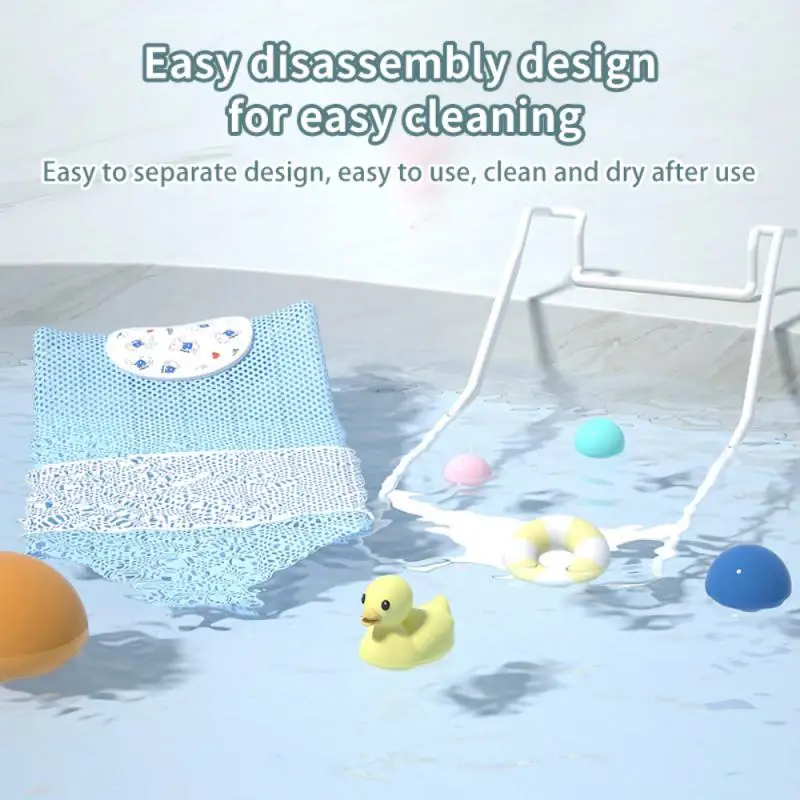 Newborn Bath Tub 56x25cm Non-slip Skin-friendly Cartoon Arc Hook Design Baby Accessories Baby Bath Rack 1 Set Cute Baby Product