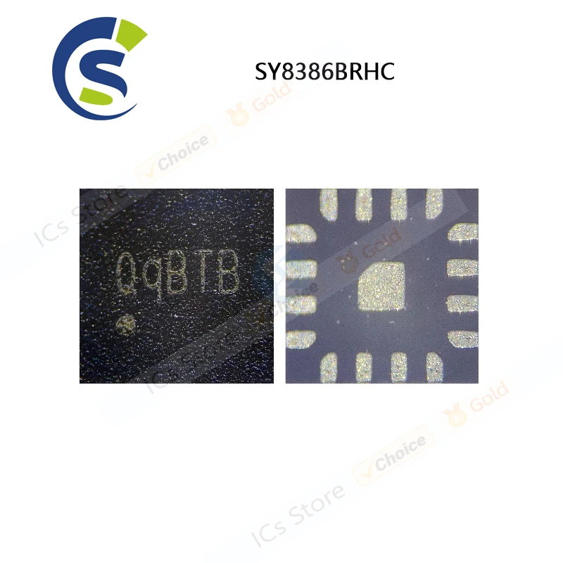 5PCS 100% New SY8386BRHC SY8386B QqAZB QqBTB Q9A.. QFN-16 Chipset