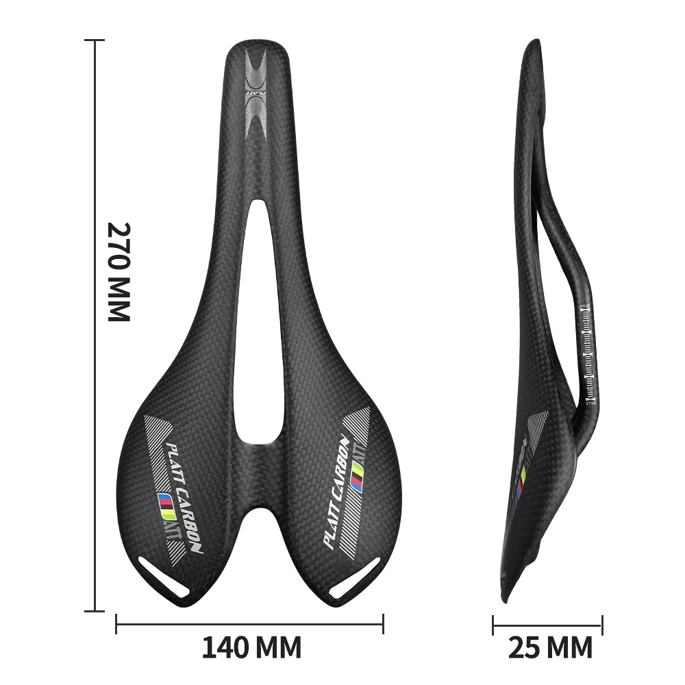 full carbon mountain bike mtb Bicycle Saddle for road Accessories 3k finish good qualit y bicycle parts 270*140mm