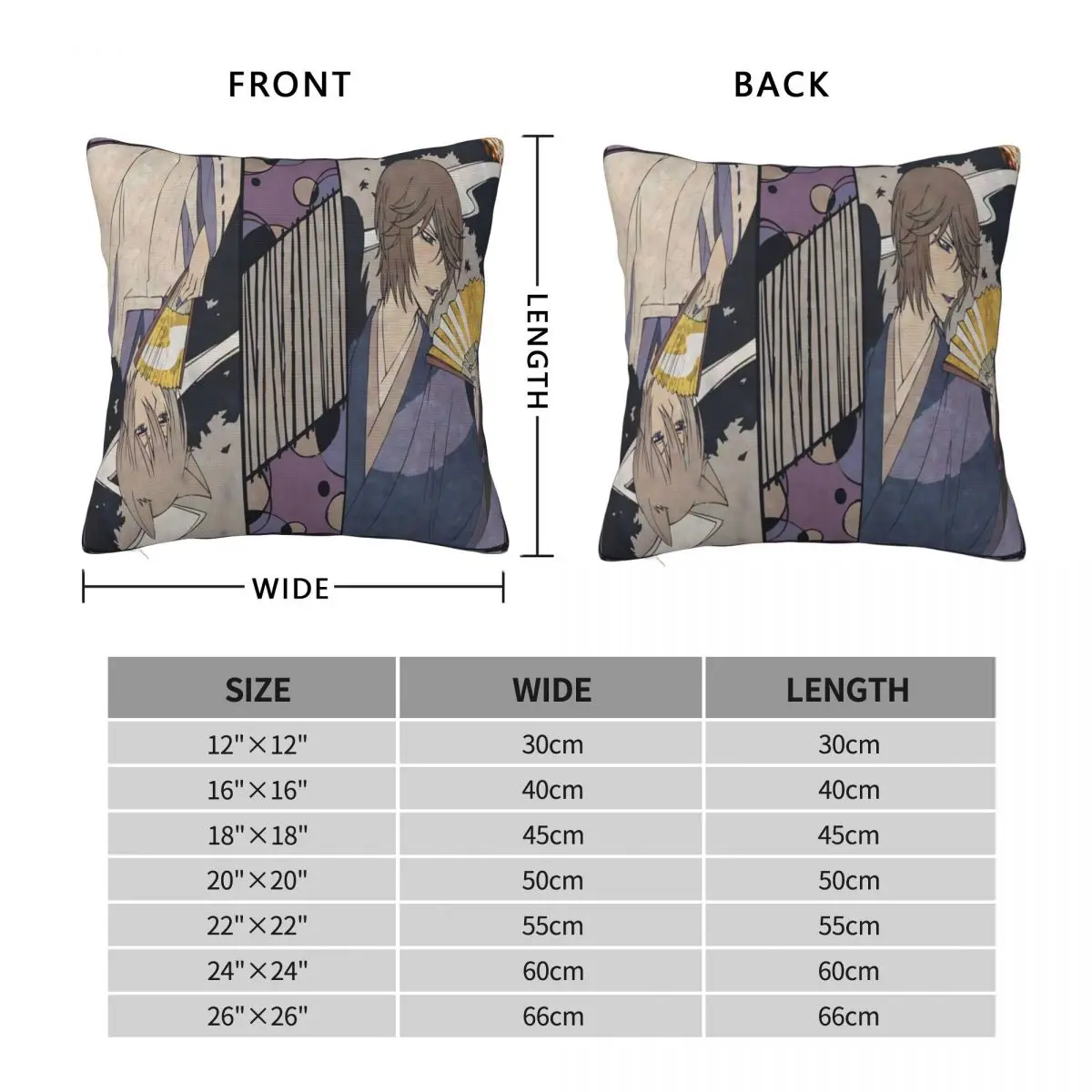 Anime Kamisama Kiss Square Pillowcase Cushion Cover Pillow Case Throw Pillow Cover for Home Sofa Living Room