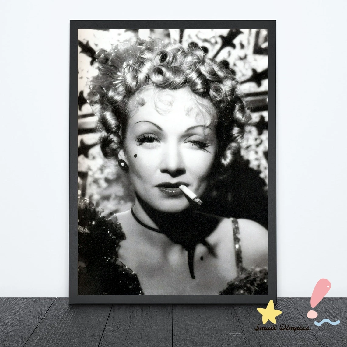 مارلين ديتريش المشارك الموسيقى ستار المشارك قماش الفن طباعة ديكور المنزل جدار اللوحة (لا الإطار)