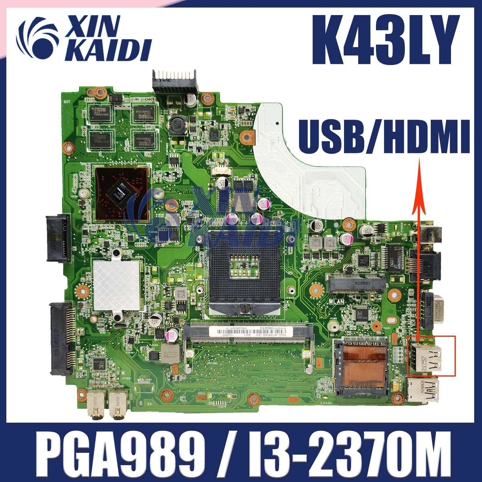 

Материнская плата для ноутбука K43LY HD6470M 1G Φ K43L X84HR K84HR X43L X84H K84H Материнская плата ASUS REV2.0 3,1 5,0 100%, тест ОК