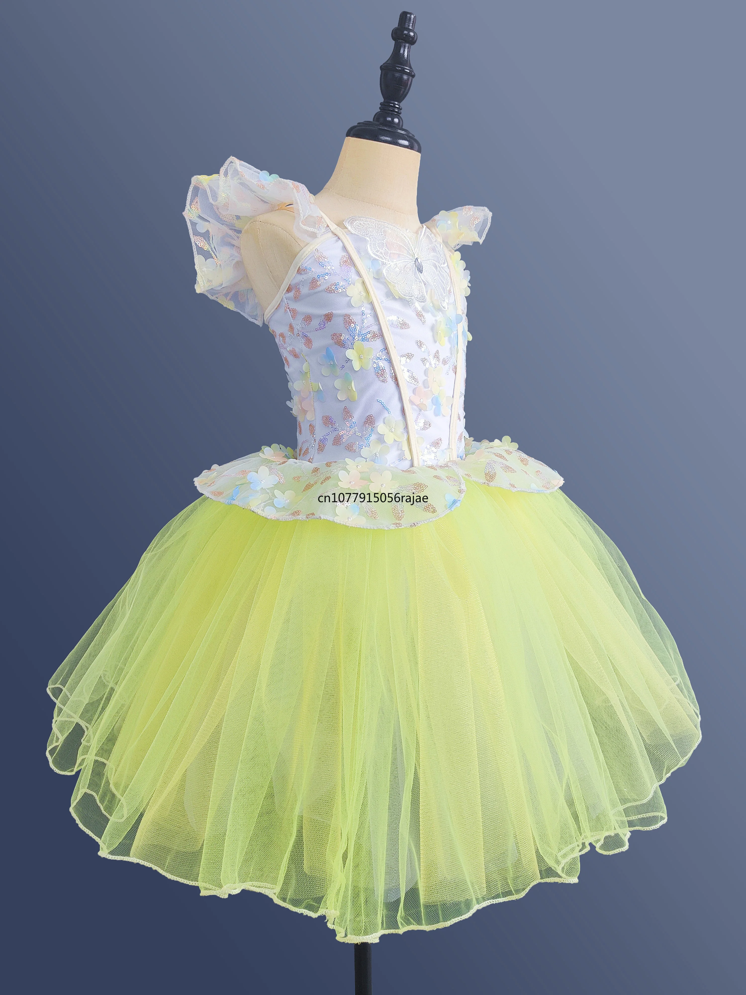 Children Sequined Ballet Dress Romantic Seven Colors Girls Ballet Tutu Dance Clothes Kids Performance Tutu Skirts Princess Dress