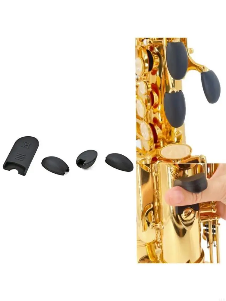 4pcs/lot Rubber Saxophone Keys Risers Woodwind Instrument Thumb Finger Rest 