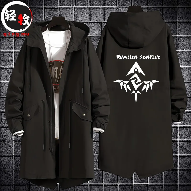 

Eastern Project Spring Autumn Winter ex Hooded Jaet Mid-Length Cotton Coat Trendy Brand Windbreaker Polyester Fiber