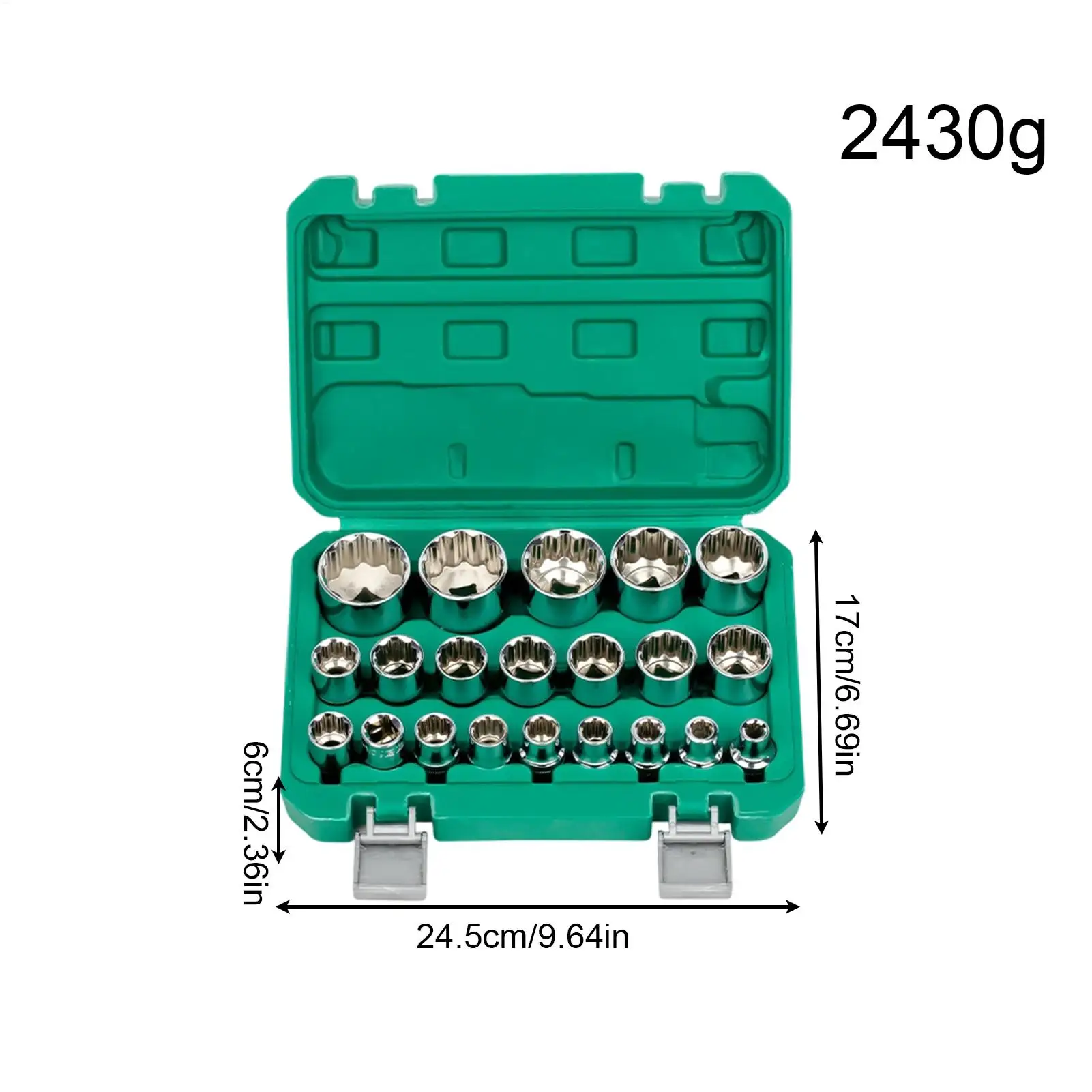 Automotive Socket Set 12 Point Mechanic Tool Kit With Storage Case Adapter Complete Socket Set For Home Garage Workshop Car view 6