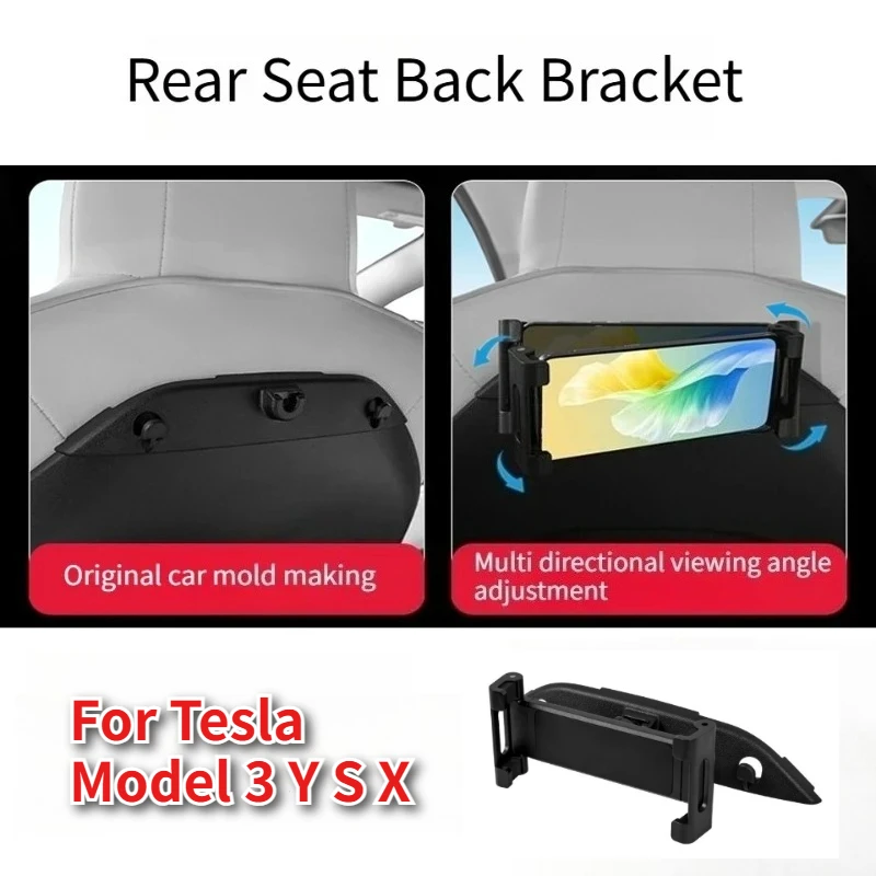 

Многофункциональный кронштейн-держатель для планшетов и телефонов (4,7-12,9 дюймов) на спинку сиденья автомобиля для Tesla Model 3/Y/S/X
