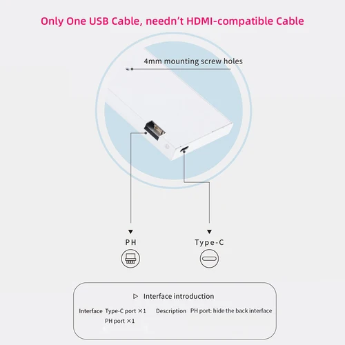 Imagen 2 del producto TURZX chasis USB de 9,2 pulgadas pantalla secundaria 1920*462 IPS LCD CPU GPU RAM HDD Monitor meteorológico Win7/8/10/11 No AIDA64
