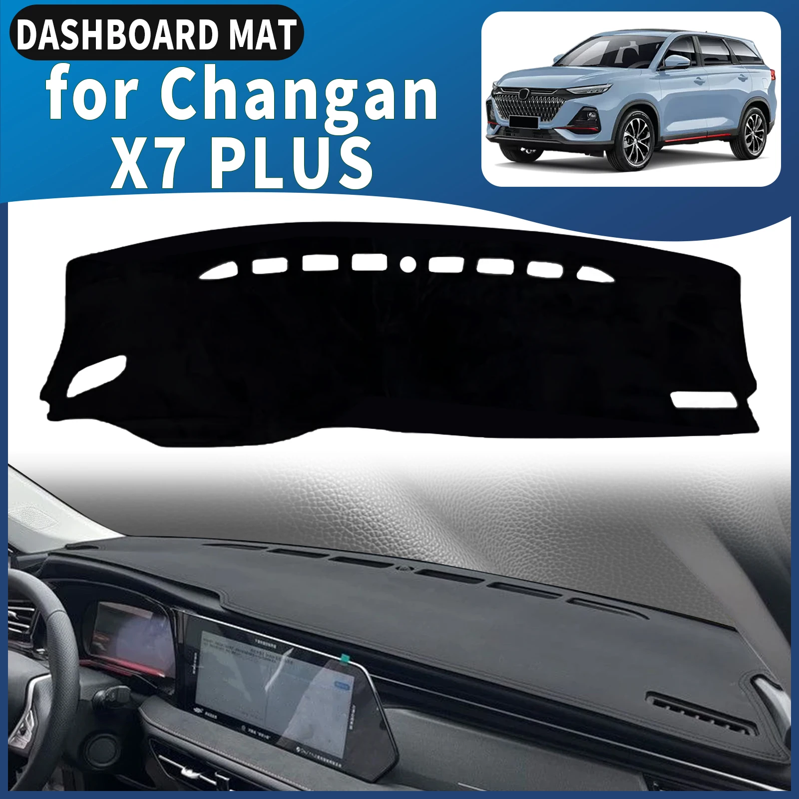 

fit for Changan X7 PLUS 2024 2025 2026 Car Dashmat Dashboard Cover Pad DashMat Sunshade Protective Carpet Accessories Leather