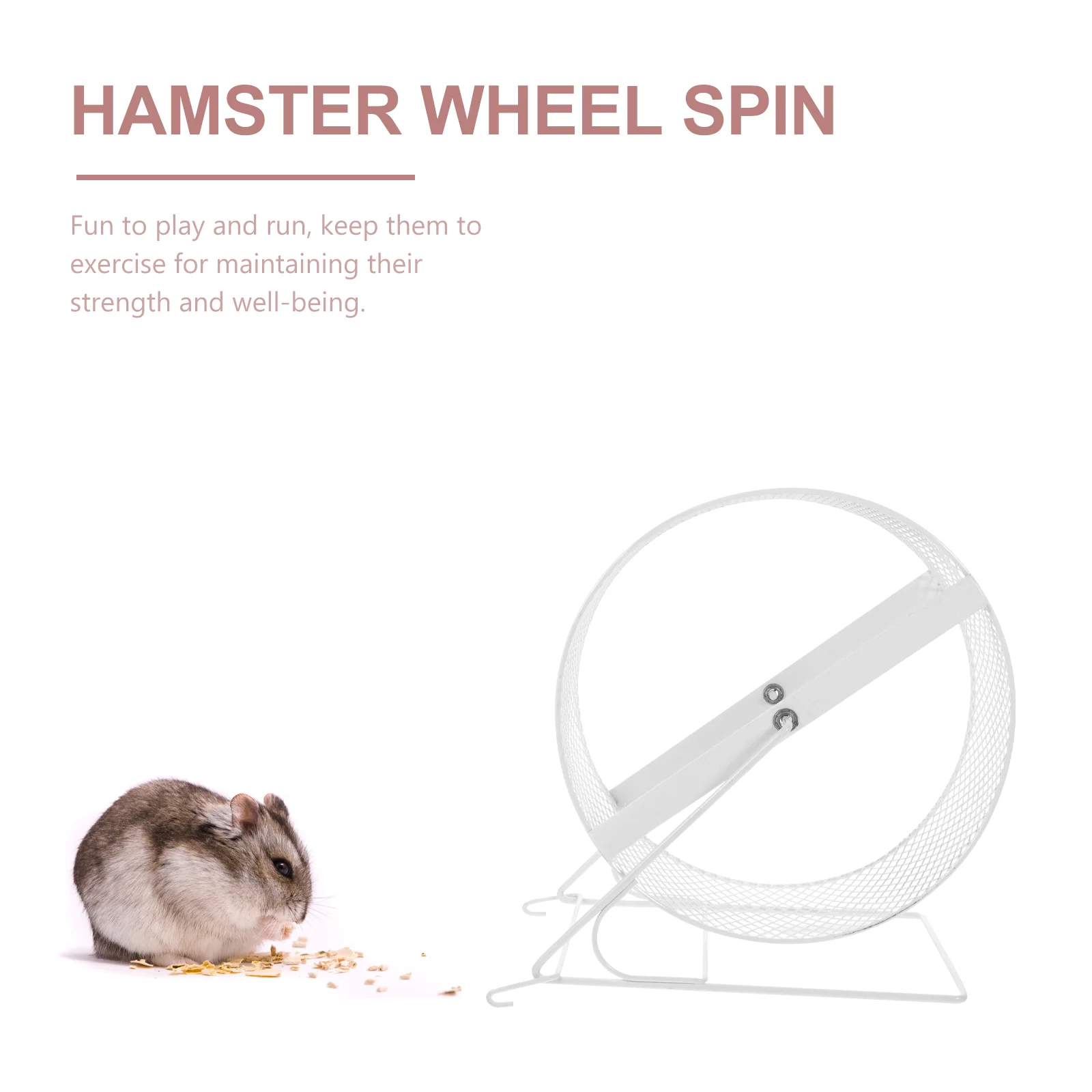 Hamster Running Wheel Rat Interesting Quiet Cars Toys Chinchilla Exercise for Babies Iron Plaything Small Pet