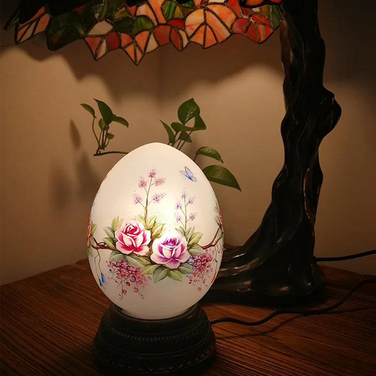 Hand-painted Lamp, Warm Night Light, Bedroom Bedside Creative Desk Lamp, Moving Gift, Wedding Gift