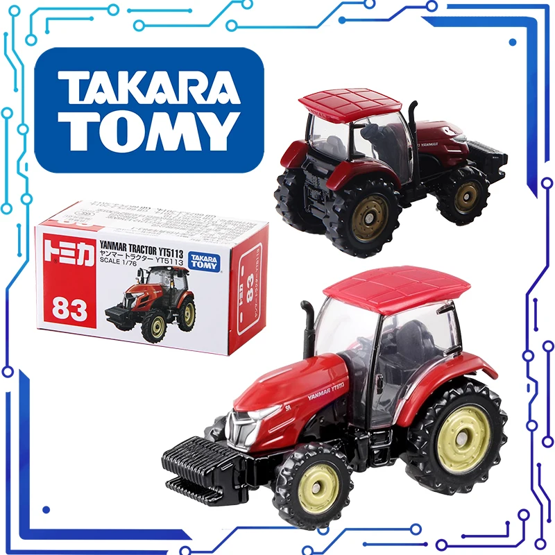 10CM TOMY 64/1 Yanmar Tractor YT5113 Alloy Car TOMICA Toy Vehicle Diecast Metal Model Children Present Decoration Original Kid