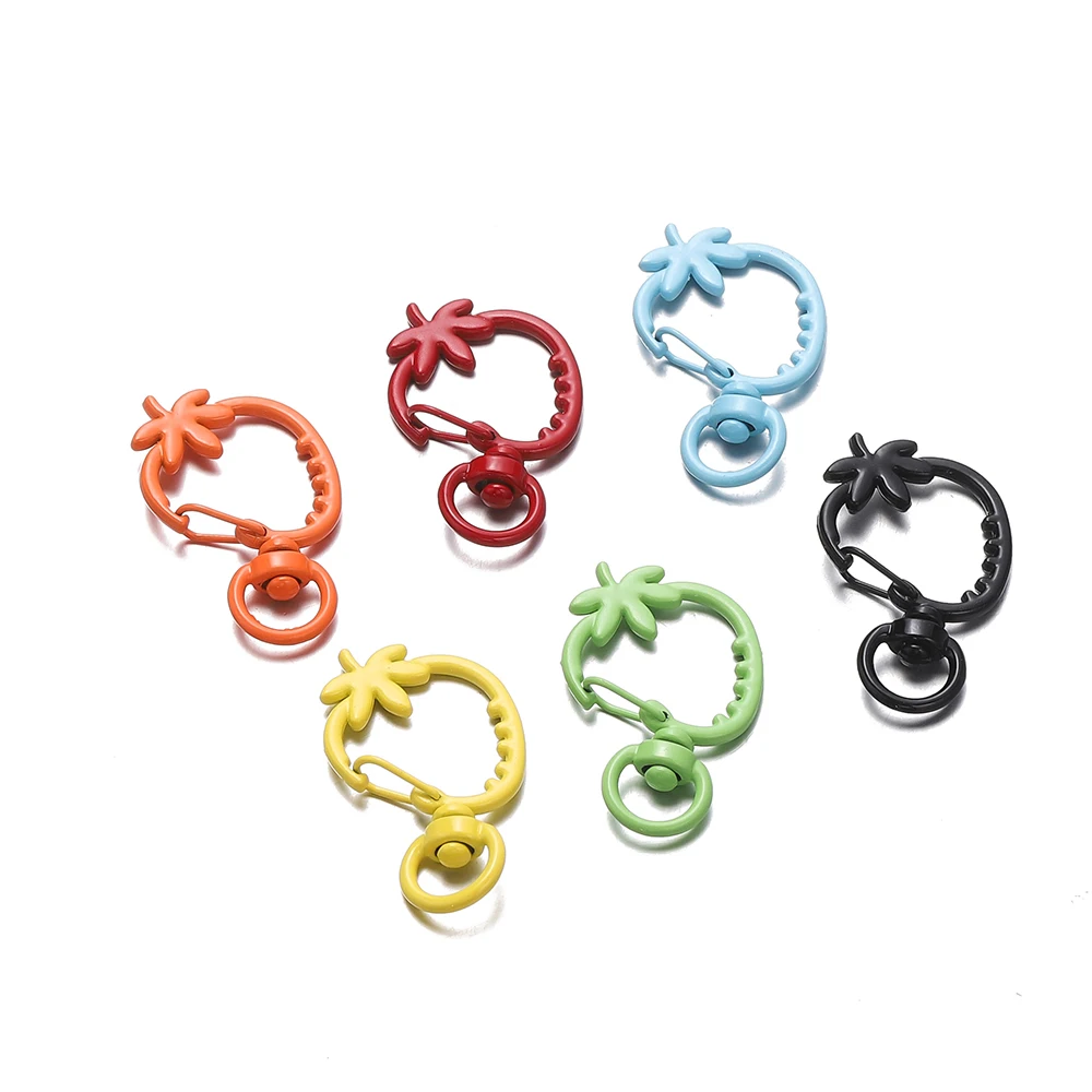 5pcs/lot Mix Snap Hook Trigger Clips Buckles For Keychain Lobster Clasp Hooks Key Ring Clasp DIY Jewelry Making Supplies