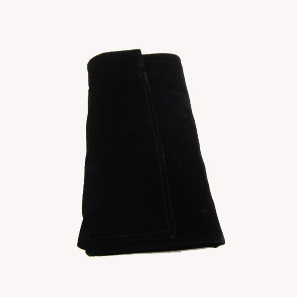 Jewelry Roll Bag Black Earrings Necklace Ring Organizer Travel Storage Pouch Jewelry Packaging Display Tool