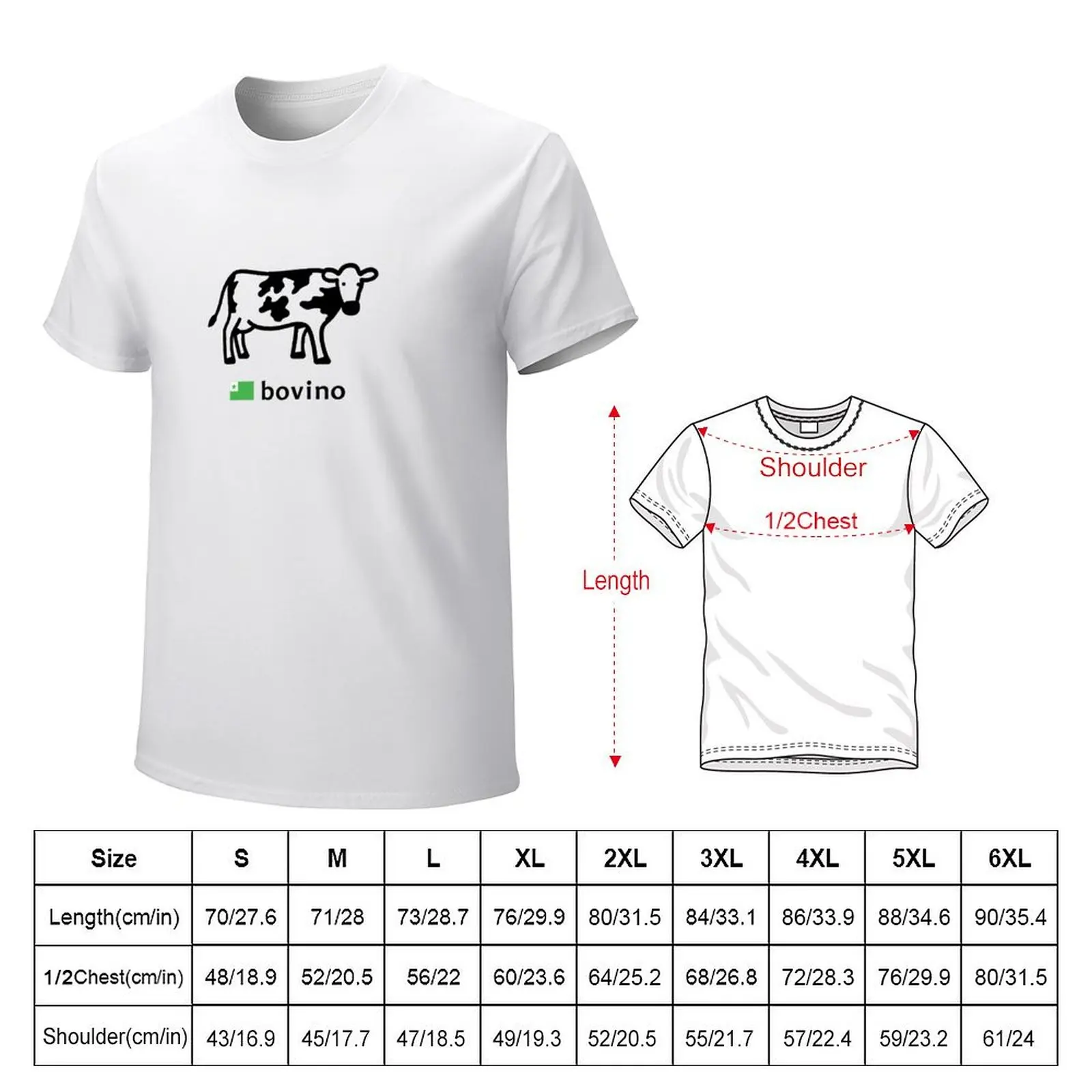 Esperanto Bovino (Cow) T-Shirt sublime funnys Aesthetic clothing kawaii clothes mens t shirts
