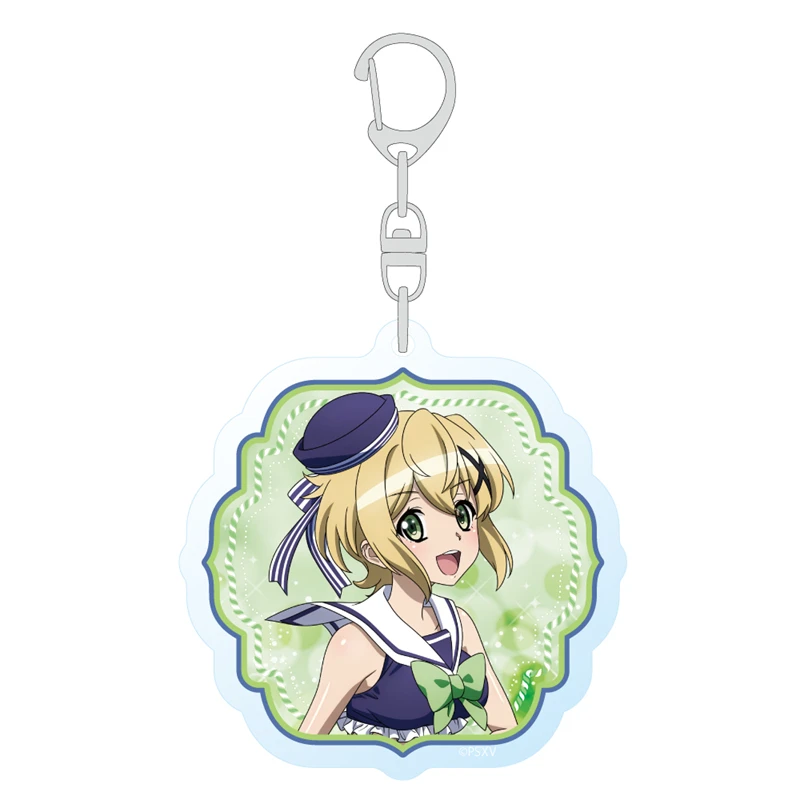 Anime Symphogear Acrylic keychain Creative Accessory small Cartoon pendant Fans gifts 6cm