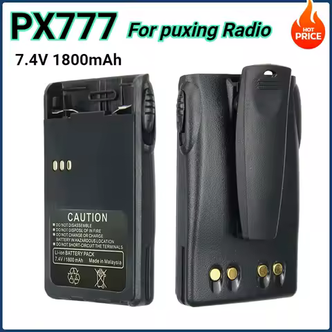 New 7.4V 1800mAh Replacement Battery for Puxing PX-328 PX-777 PX888 PX-888K PX728 Plus WEIERWEI VEV-3288S Walkie-talkie PX777