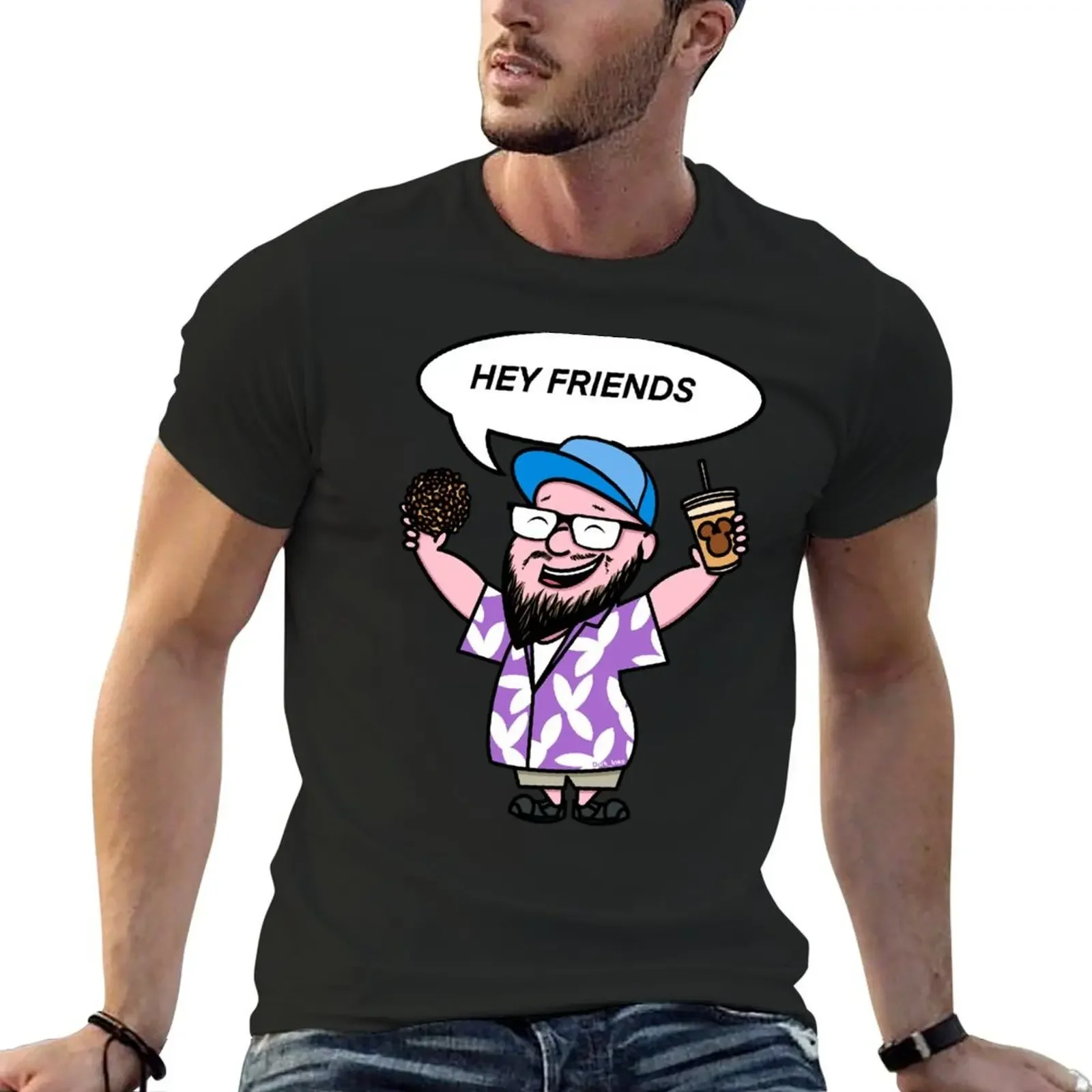 Paging Mr Morrow Theme Park Vlogger - Hey Friends T-Shirt graphics oversized t shirt summer tops mens big and tall t shirts