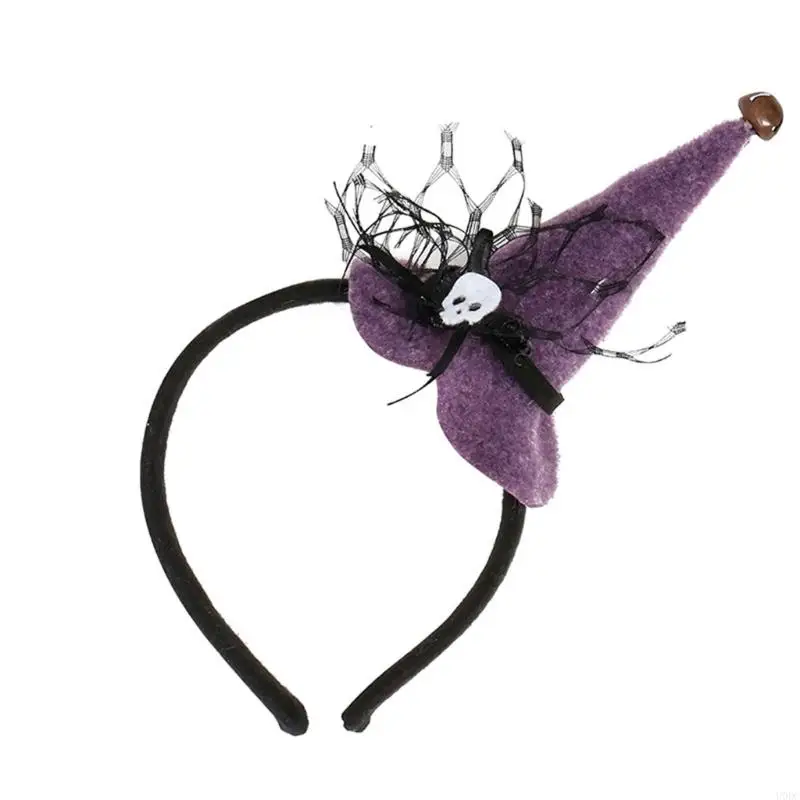 Halloween Witch Headbands Costume Accessory For Kids Adults Soft Fabric Hair Band Y166