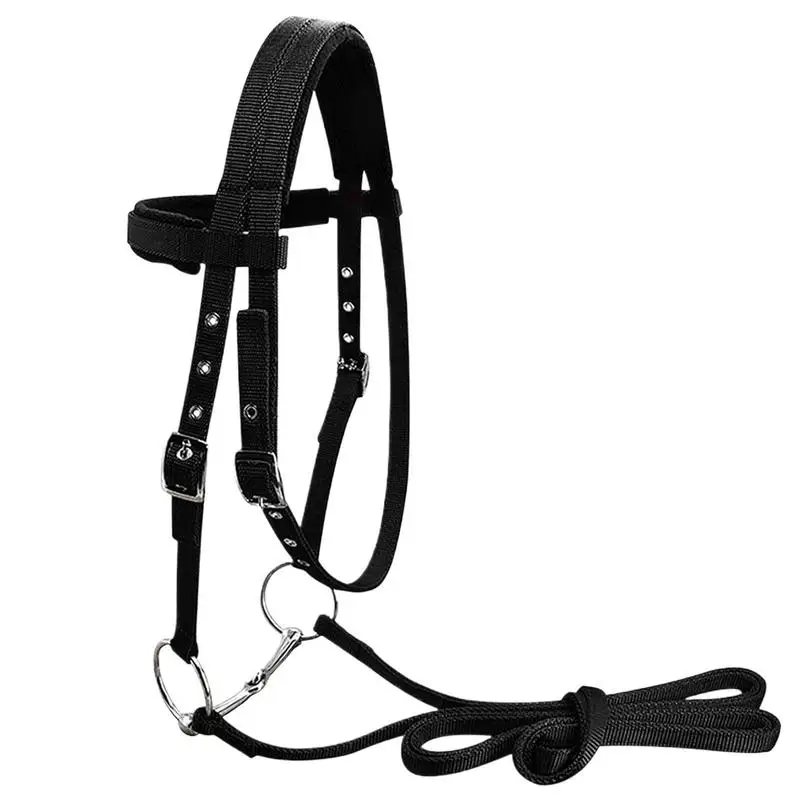 Horse Halter With Buckle Throat Latch For Horse Bridle With 3 Buckles Equestrian Training Throat And Chin Leading Halters