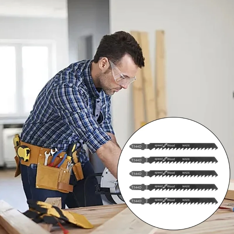 

5PCS Jigsaws Cutter Tool Set for Diverse Material Cutting Including & Metal