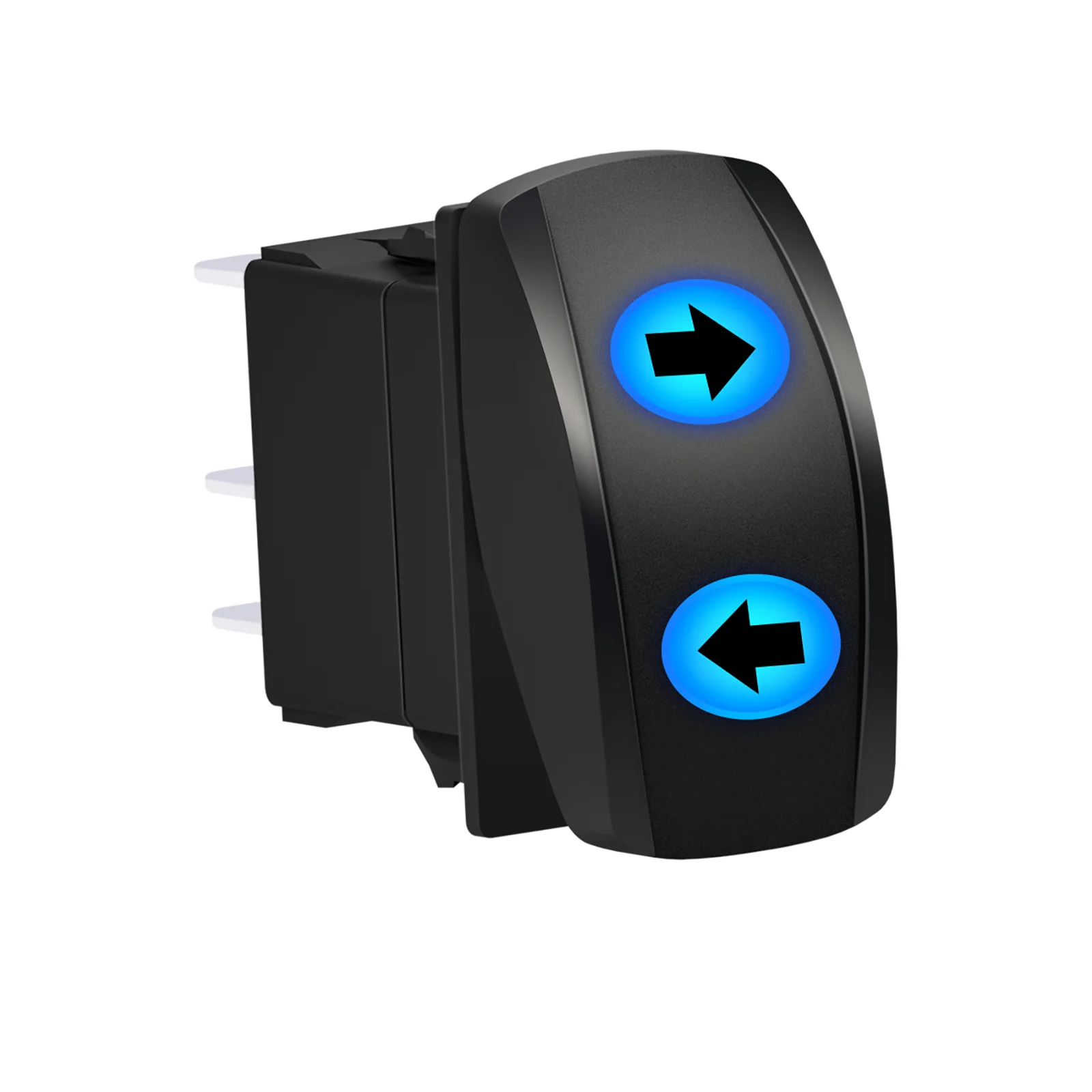 

TURN SIGNAL Rocker Switch DPDT ON OFF ON 3 Position DC Motor Reverse Polarity Switch 12V Waterproof for Cars Boats CanAm UTV ZRZ