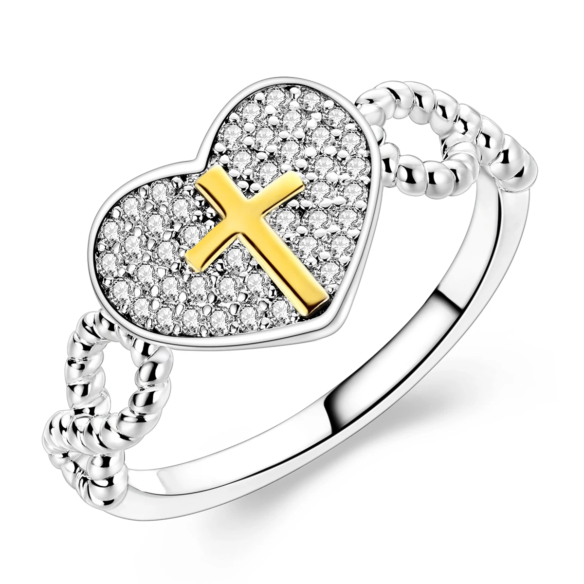 Women's 925 Sterling Silver Firefly Moon Wedding Anniversary Ring