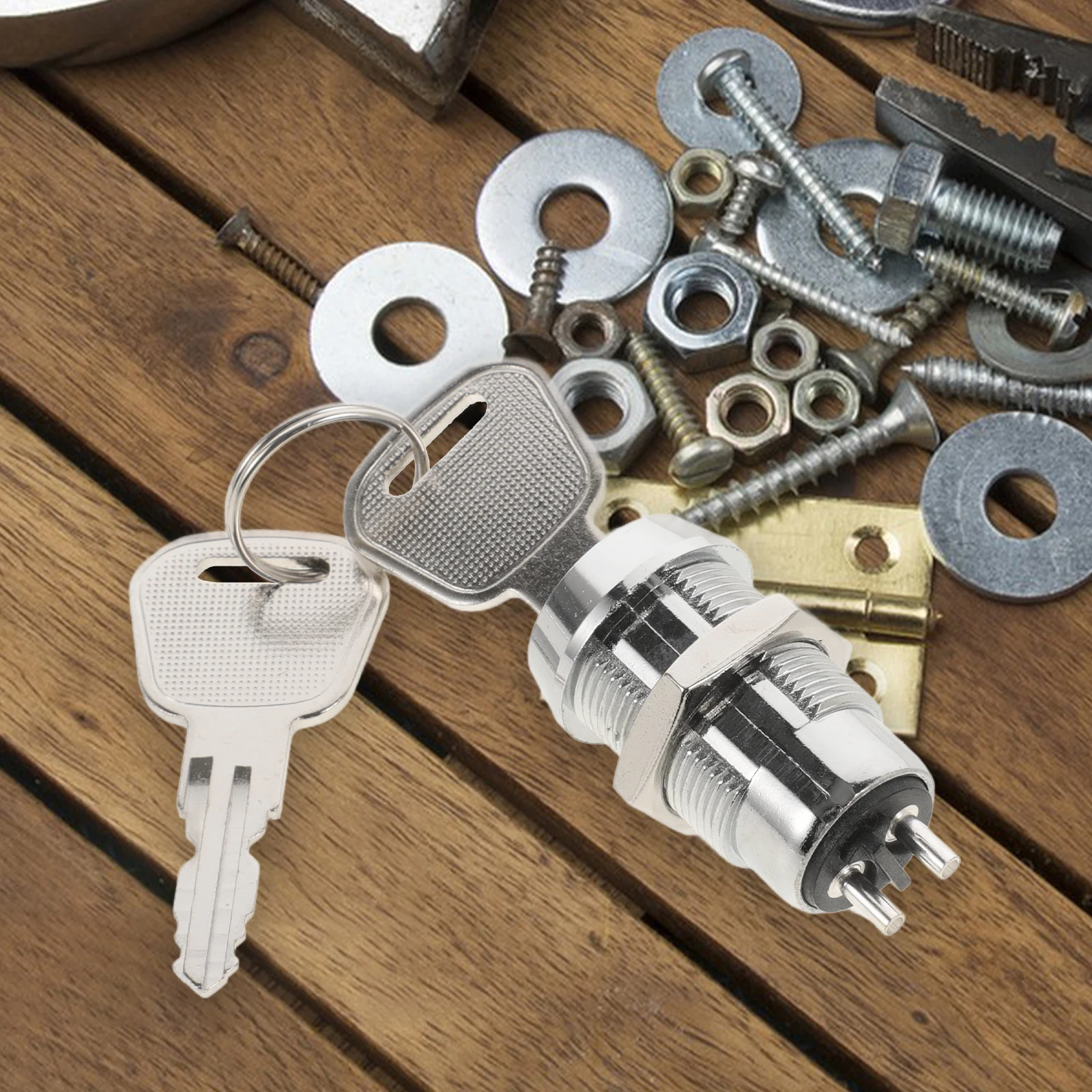 

Power Lock Key Switch Copper Ignition Starter Safe Reliable Operation Easy Installation Multifunctional Leisure Outdoor